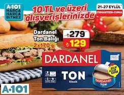 DARDANEL TON BALIĞI 2X170 G DARDANEL TON BALIĞI 2X170 G
